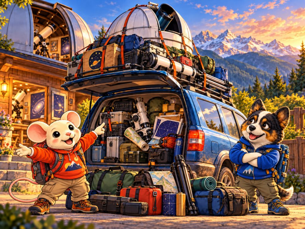 Astromaus & Lou – Urlaub in den Bergen
