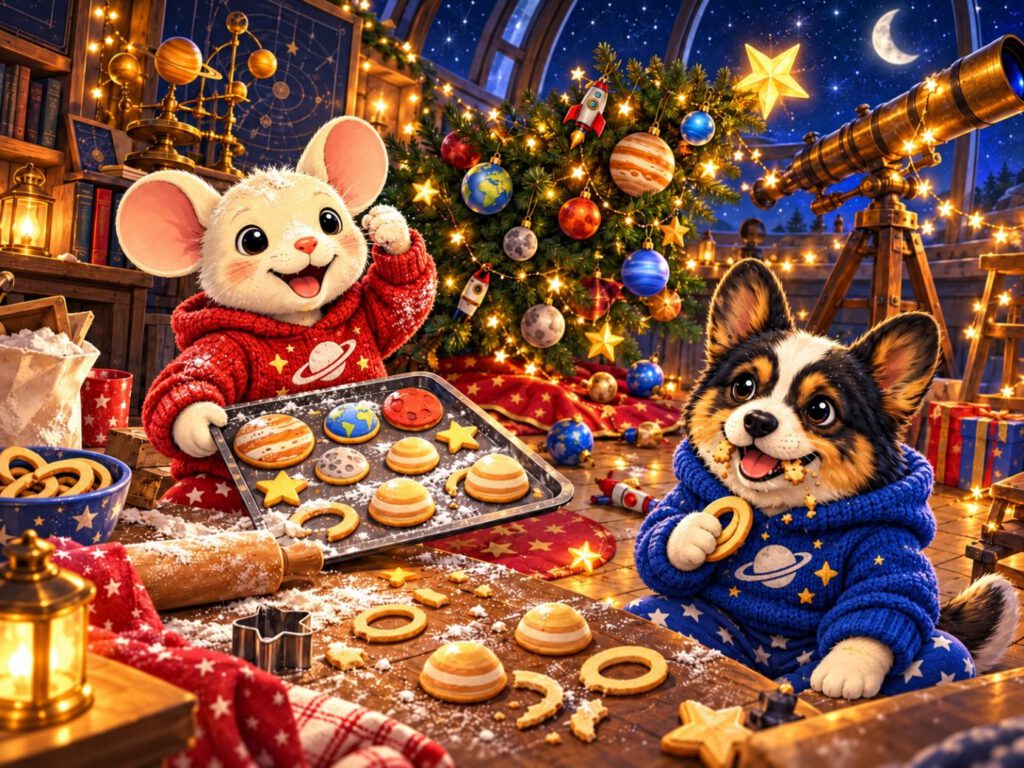 Astromaus & Lou – Weihnachtschaos in der Sternwarte